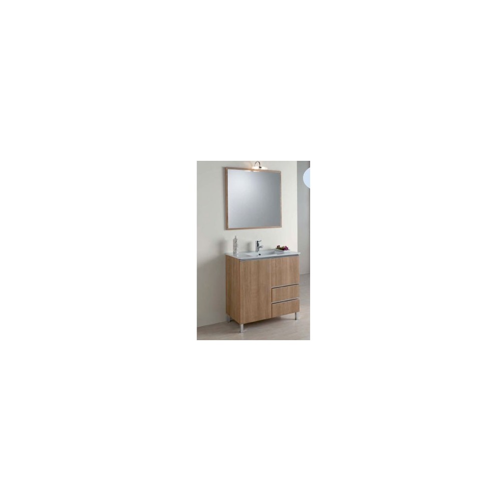 Mueble de Baño Sena Blanco Brillo y Fondo Reducido